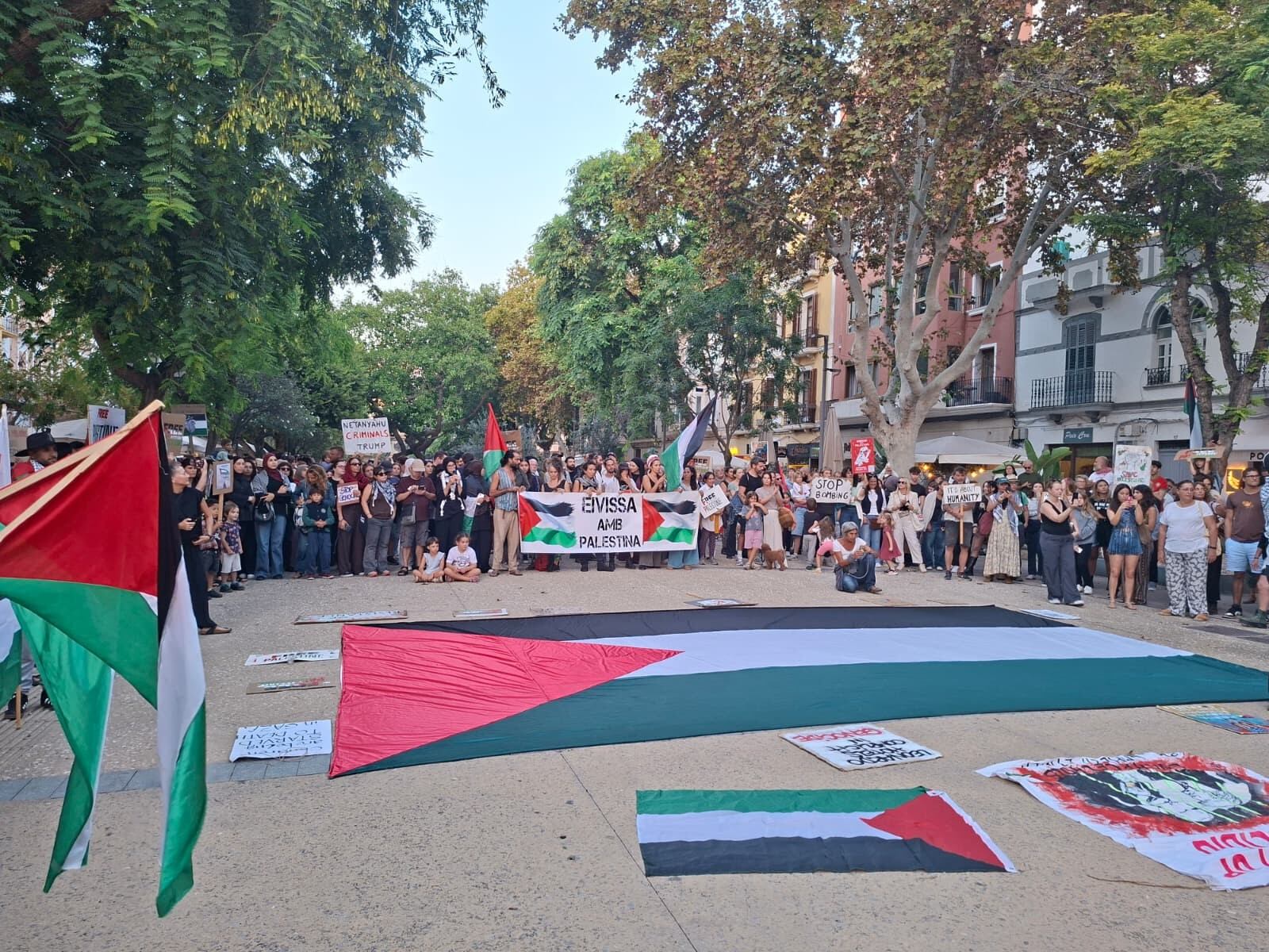 Un momento durante la concentración