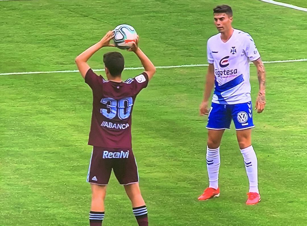 Narajo, durante el partido disputado este martes en Melgaço.