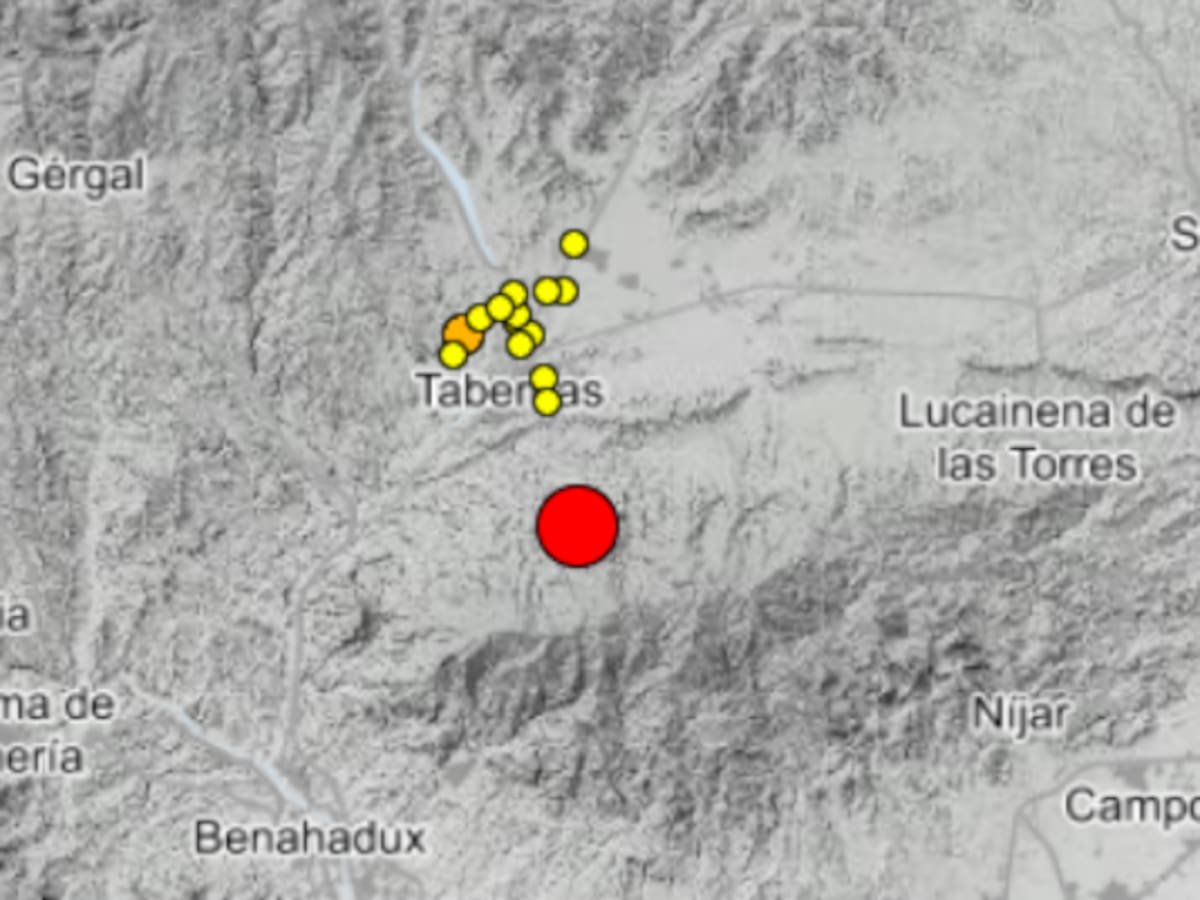 Un terremoto hace temblar Almería esta madrugada con una magnitud de 4,3