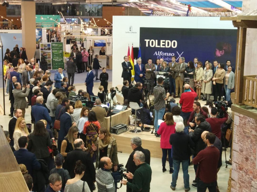 Numeroso público ha acudido al stand de Castilla-La Mancha en FITUR en el día dedicado a la provincia de Toledo