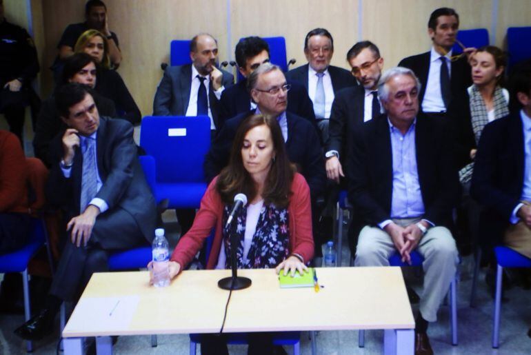 Mercedes Coghen, durante el juicio del caso. 