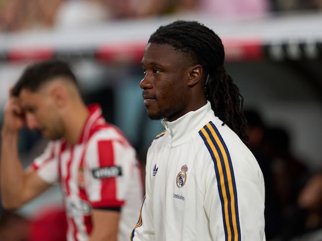 Camavinga en el partido frente al Girona