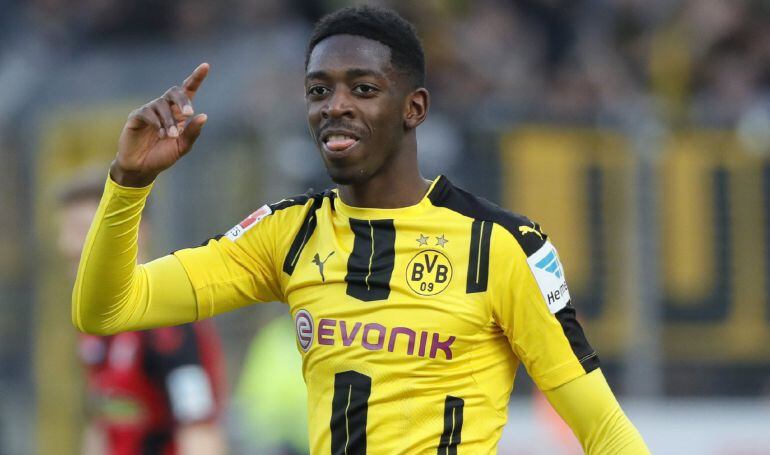 El jugador del Dortmund Ousmane Dembele.