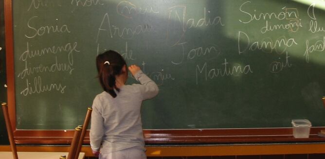 Aula de l&#039;escola Isidre Martí d&#039;Esplugues