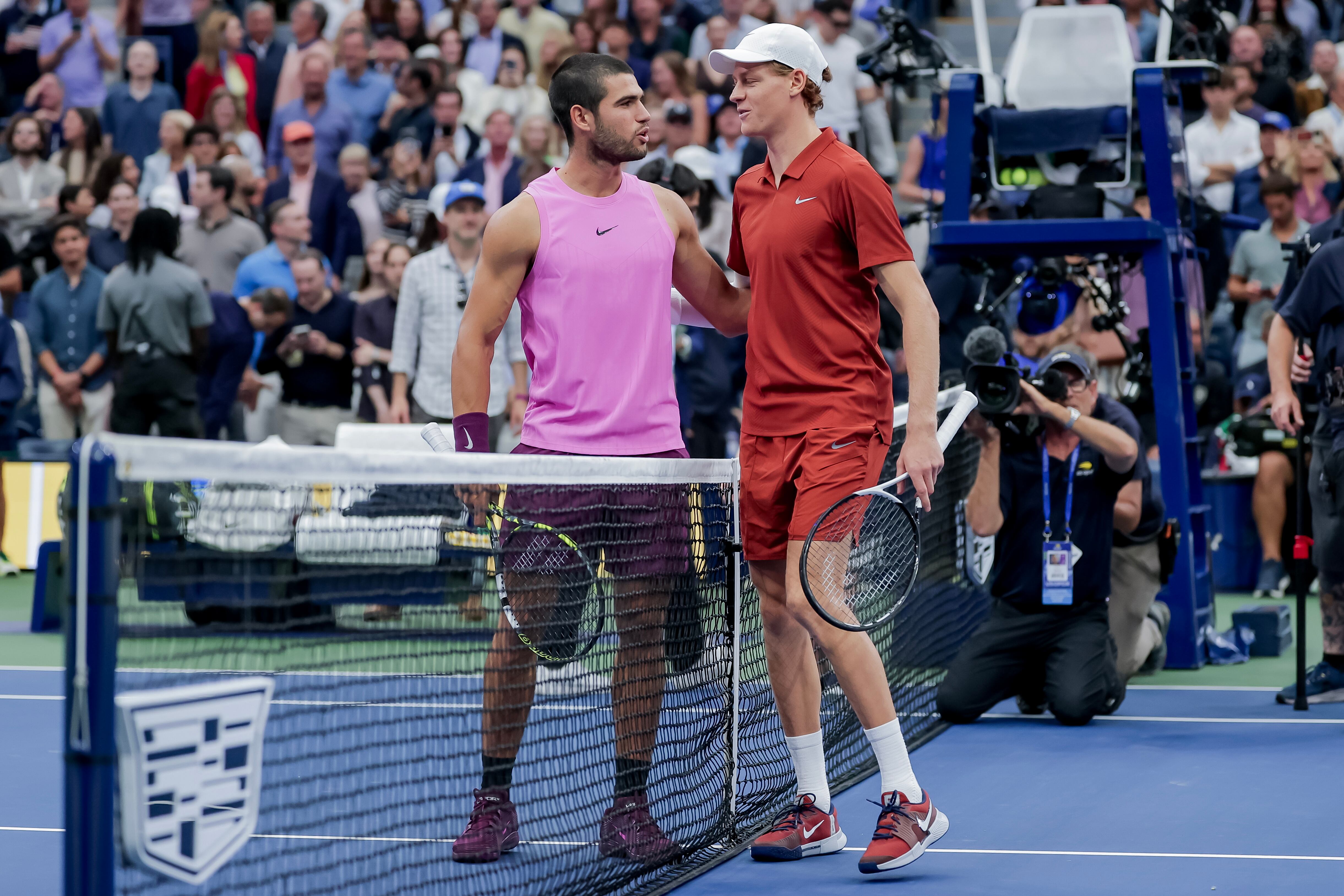 Alcaraz y Sinner en la final del US Open