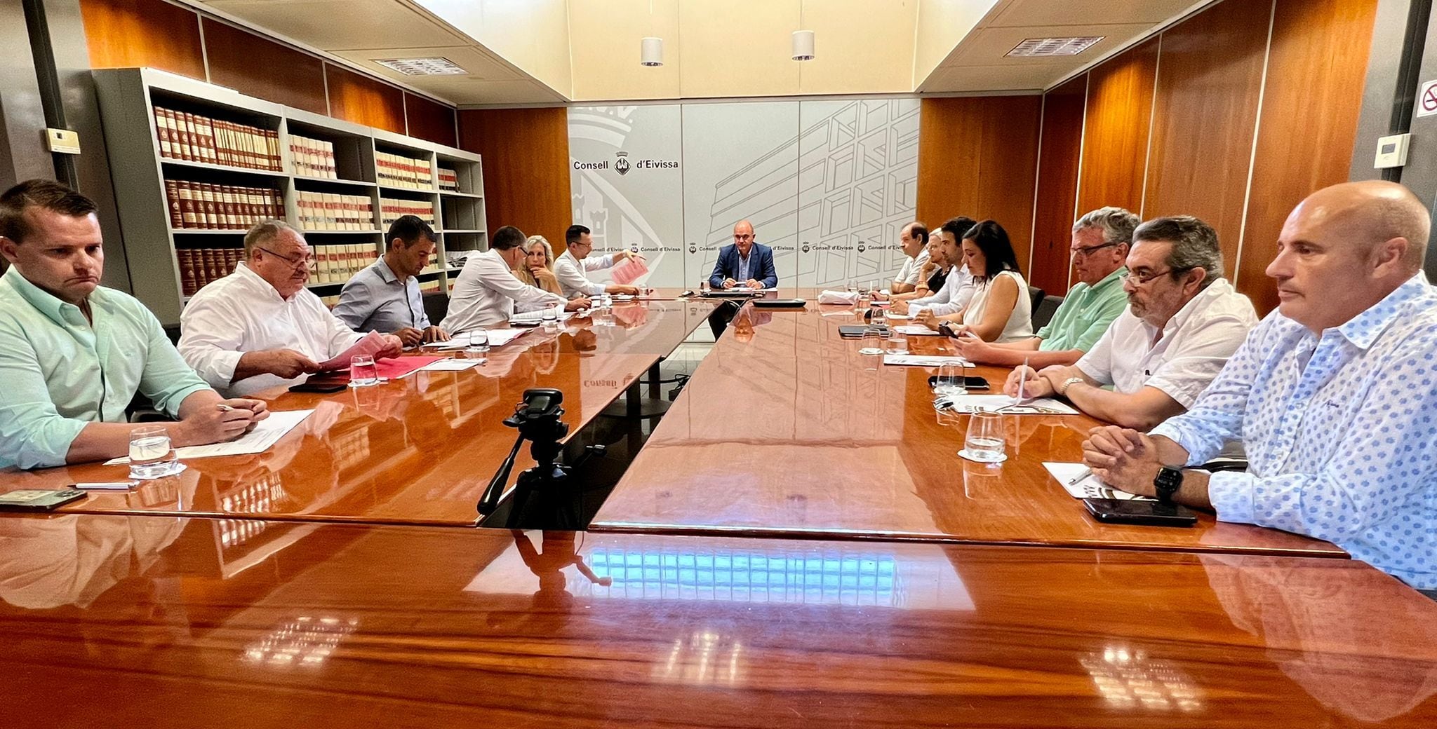 Un momento durante la reunión