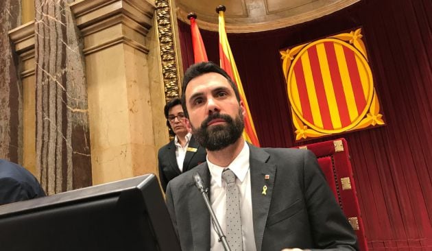 El presidente del Parlament, Roger Torrent