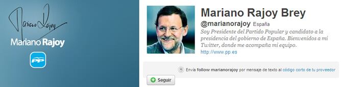 Rajoy se estrena en Twitter