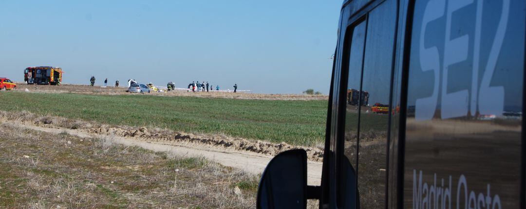 A pie de calle Madrid Oeste 06-02-2019 - Se estrella una avioneta en Quijorna 