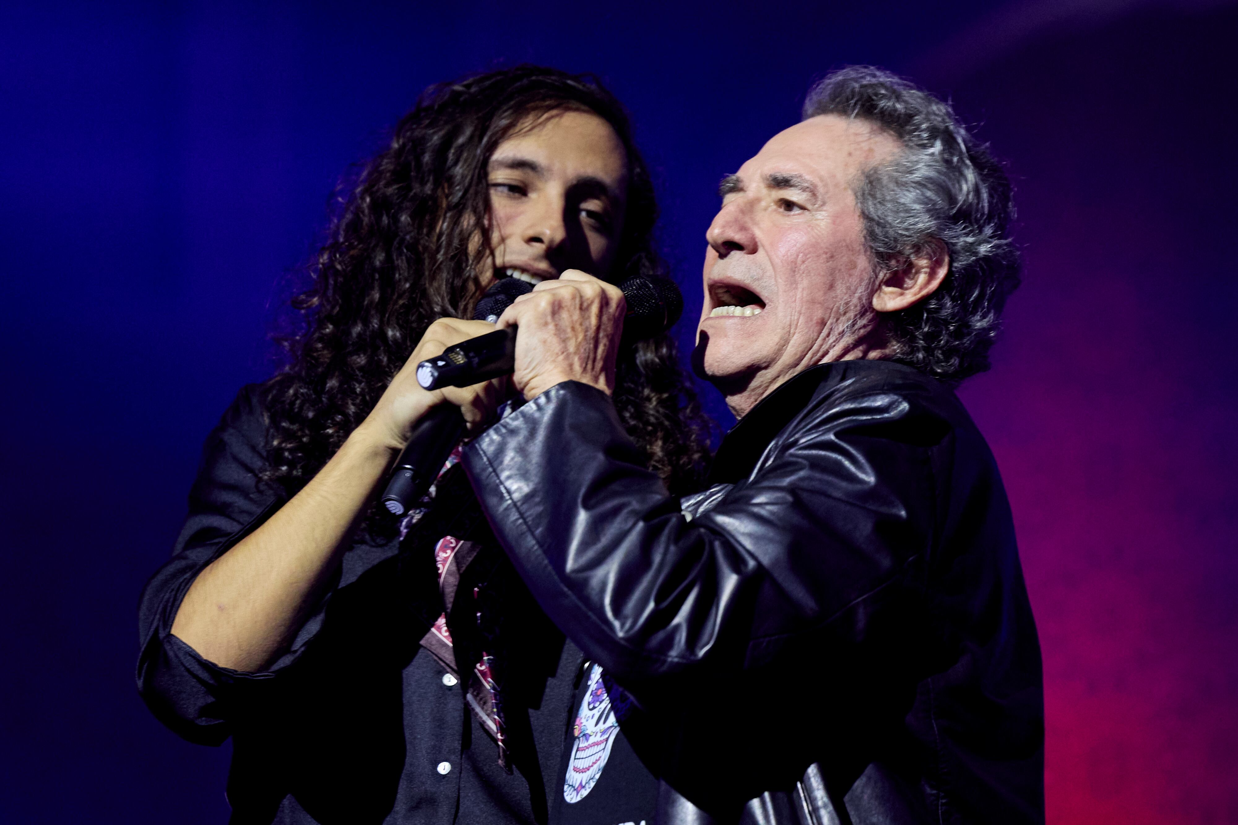 SEVILLE, SPAIN - SEPTEMBER 10: Arge Bogota and Miguel Rios perform on stage during the Latin GRAMMY® Celebrates: The Music of Andalusia, A Tribute to the Region's Musical Legacy on September 10, 2025 in Seville, Spain. (Photo by Fran Santiago/Getty Images for The Latin Recording Academy)