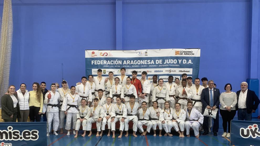 Los judokas altoaragoneses destacaron en esta cita en Binéfar