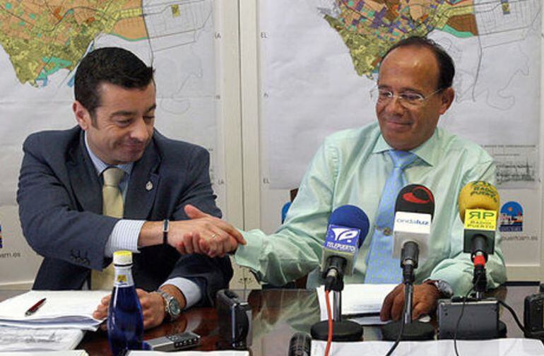 Hernán Díaz y Juan Carlos Rodríguez en una foto de archivo