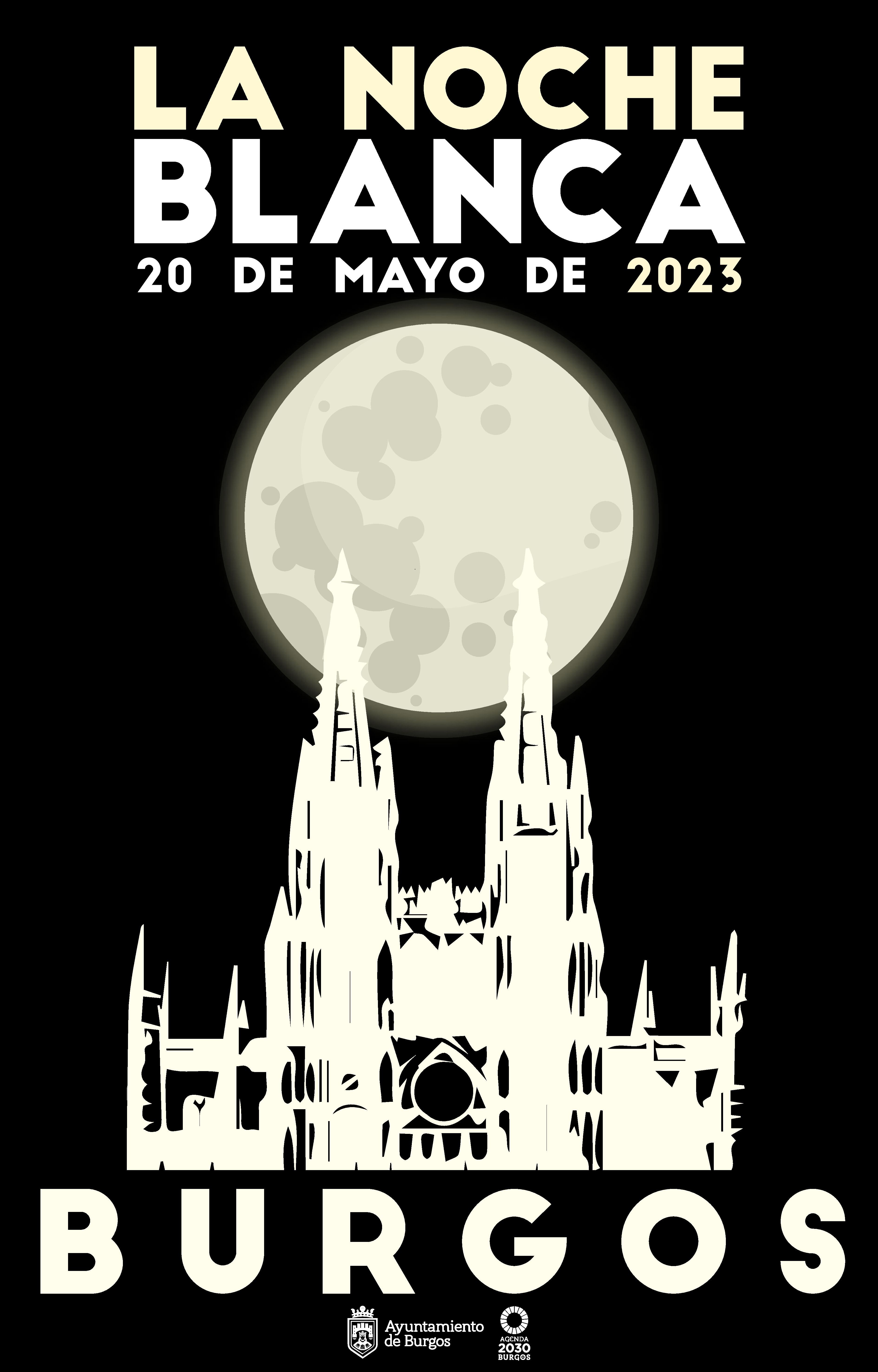 Cartel de la Noche Blanca de Burgos 2023