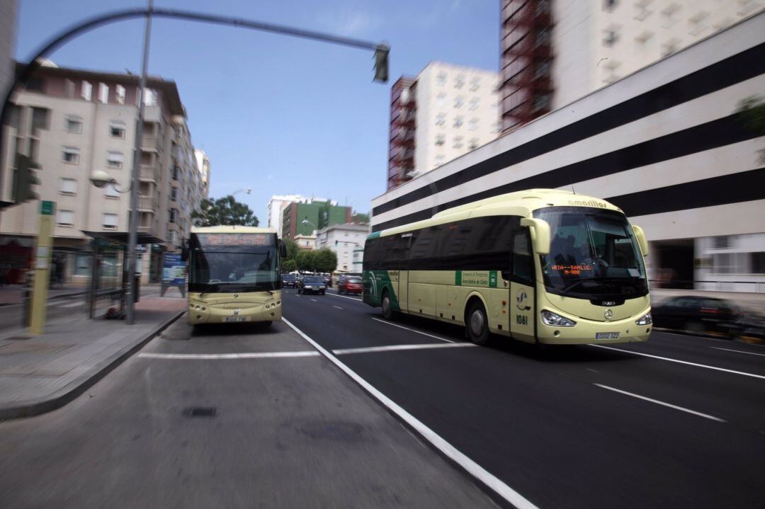 Uno de los autobuses del Consorcio de Transportes