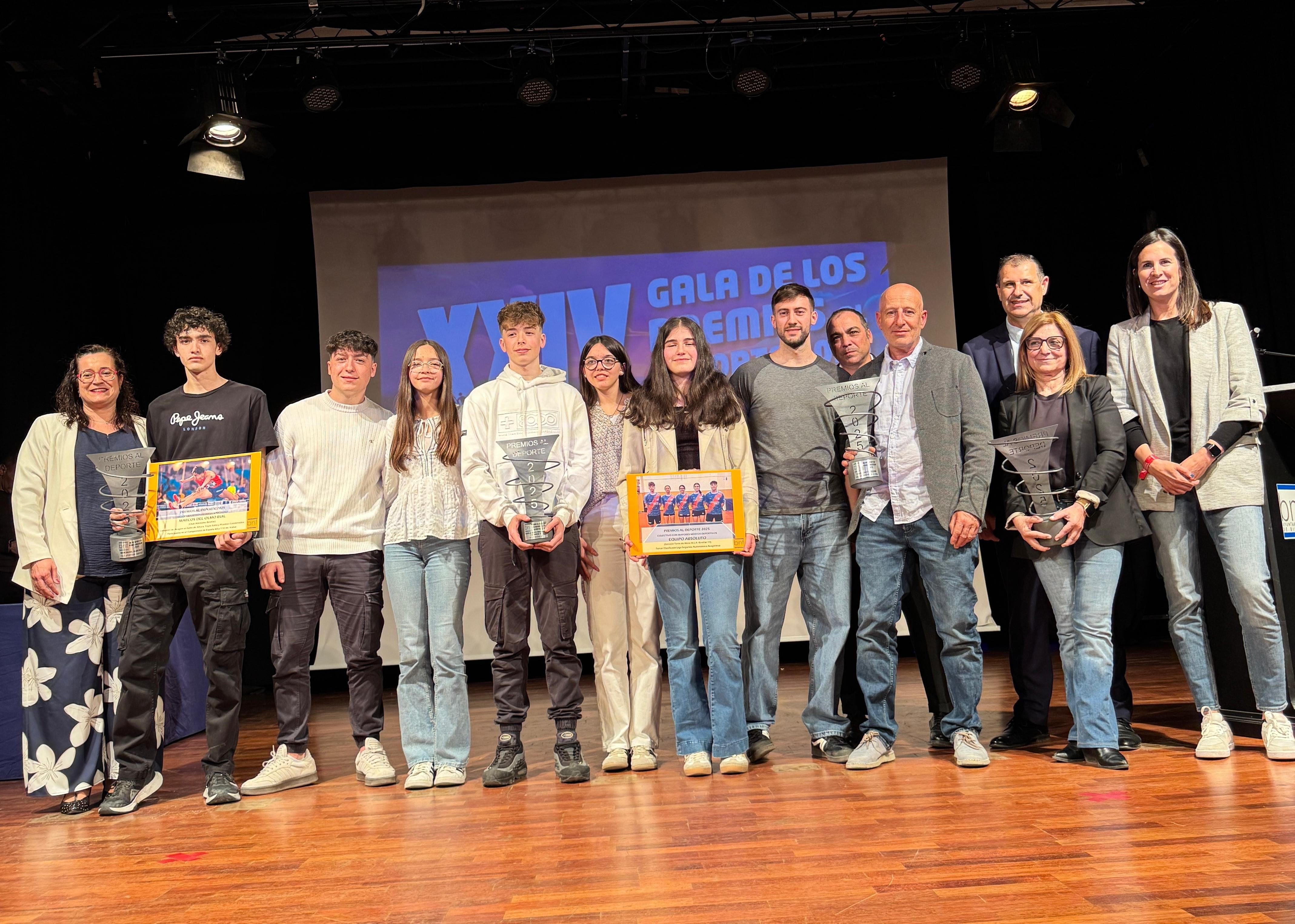 Deportistas premiados por la concejalía de deportes