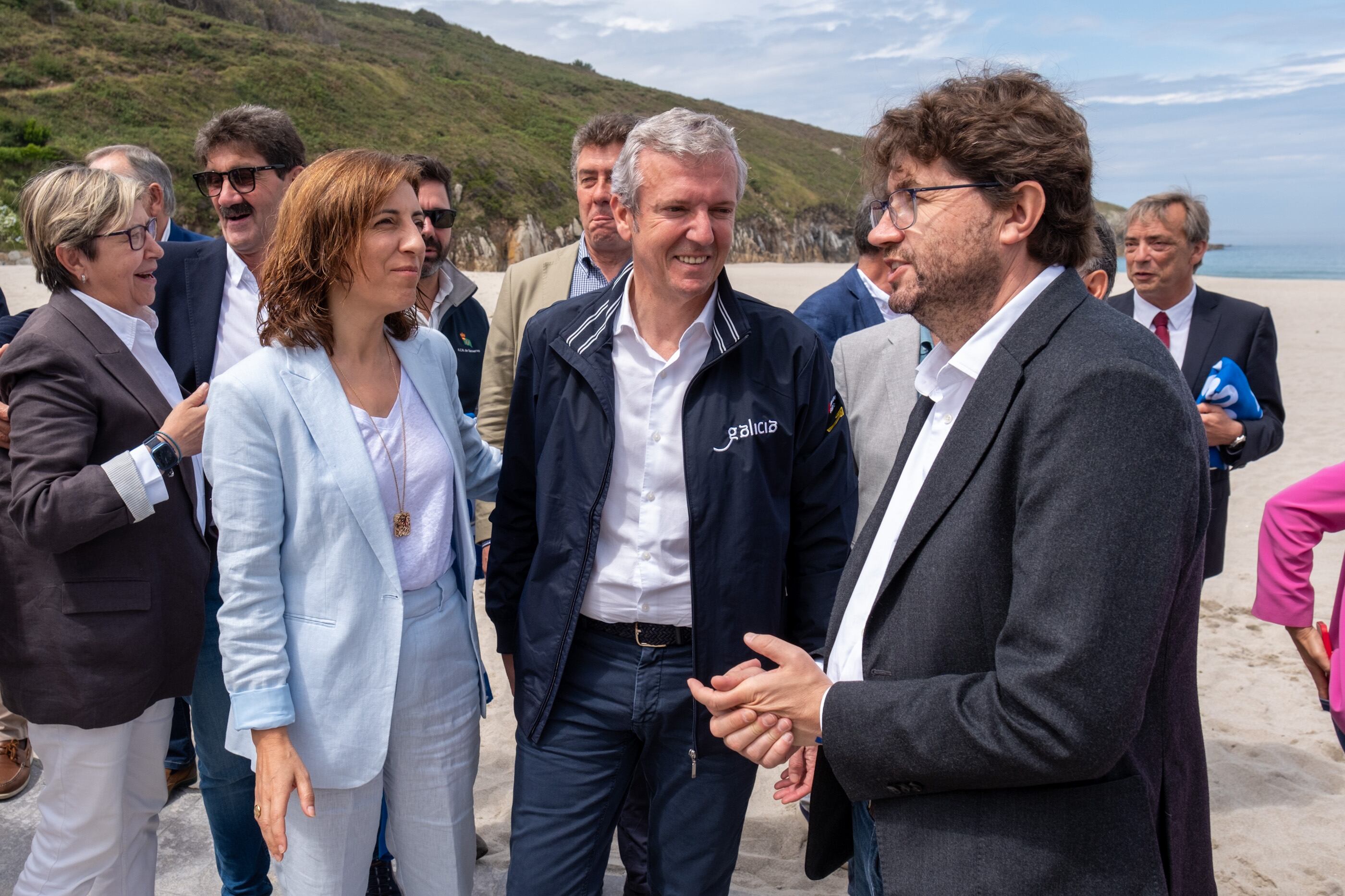 Ángeles Vázquez, Alfonso Rueda y Carlos Calvelo