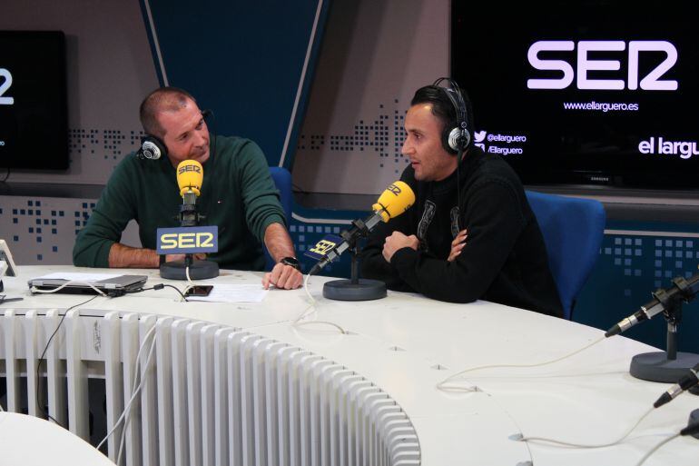 Keylor Navas, junto a Carreño