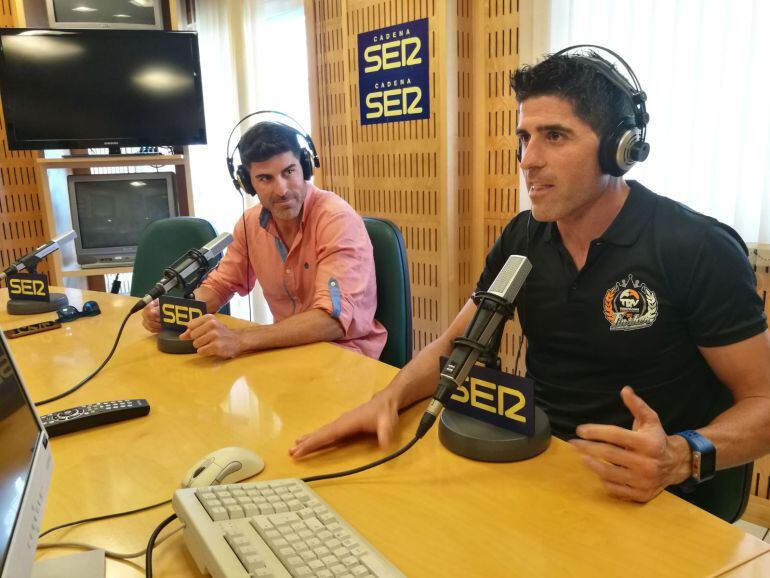 Jorge y Kiko Montoro en los estudios de Cadena SER Málaga.