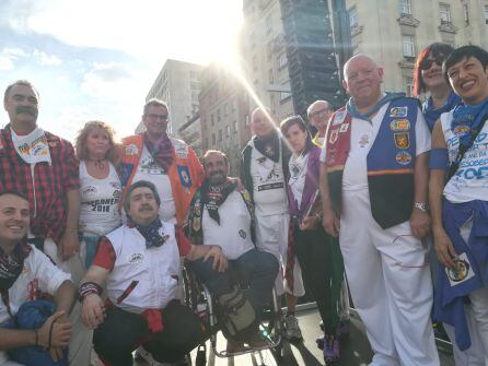 Interpeñas, en la plaza de España