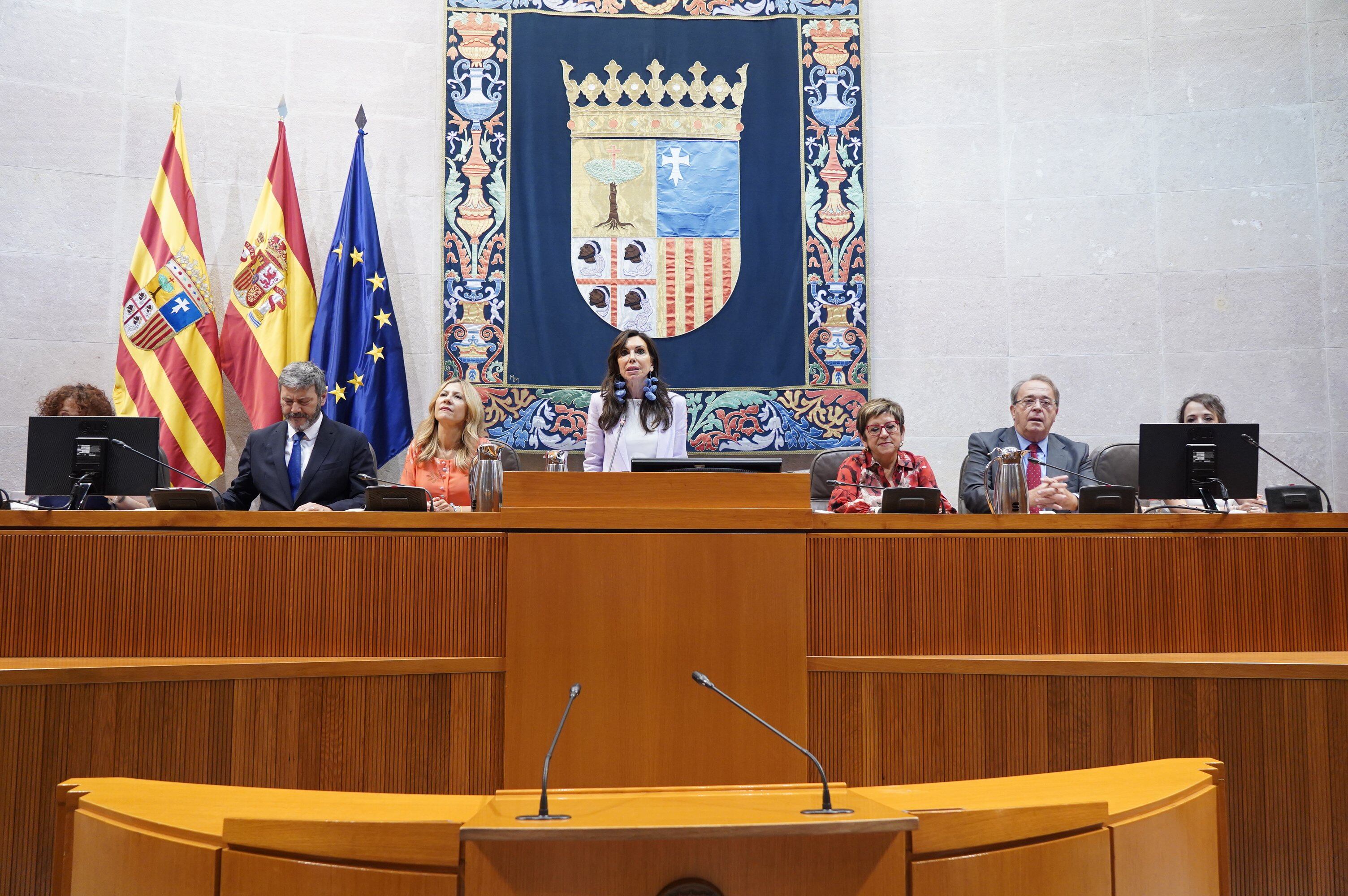 Mesa de las Cortes de Aragón de la XI Legislatura