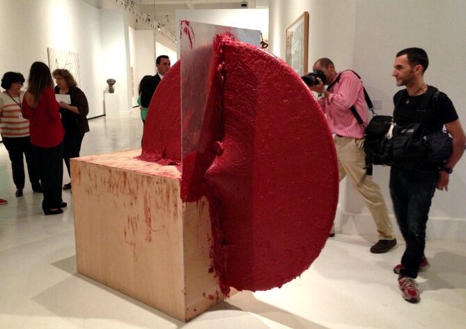 Obras de Anish Kapoor expuesta en el Centro de Arte Contemporáneo de Málaga