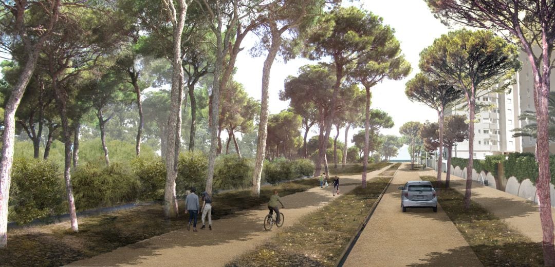 Proyecto del corredor verde en Gandia 