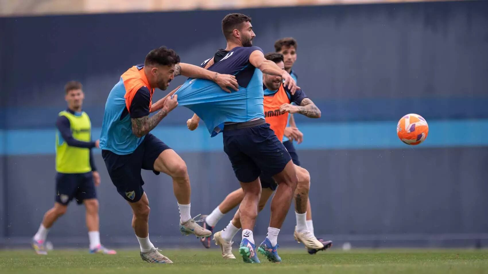 El Málaga realizó este miércoles la segunda sesión de entrenamiento para preparar el encuentro del domingo ante el Eldense