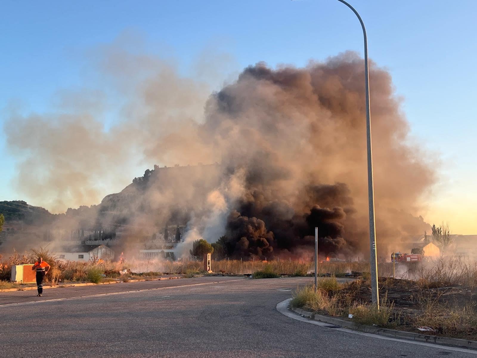 Incendio en Peñafiel