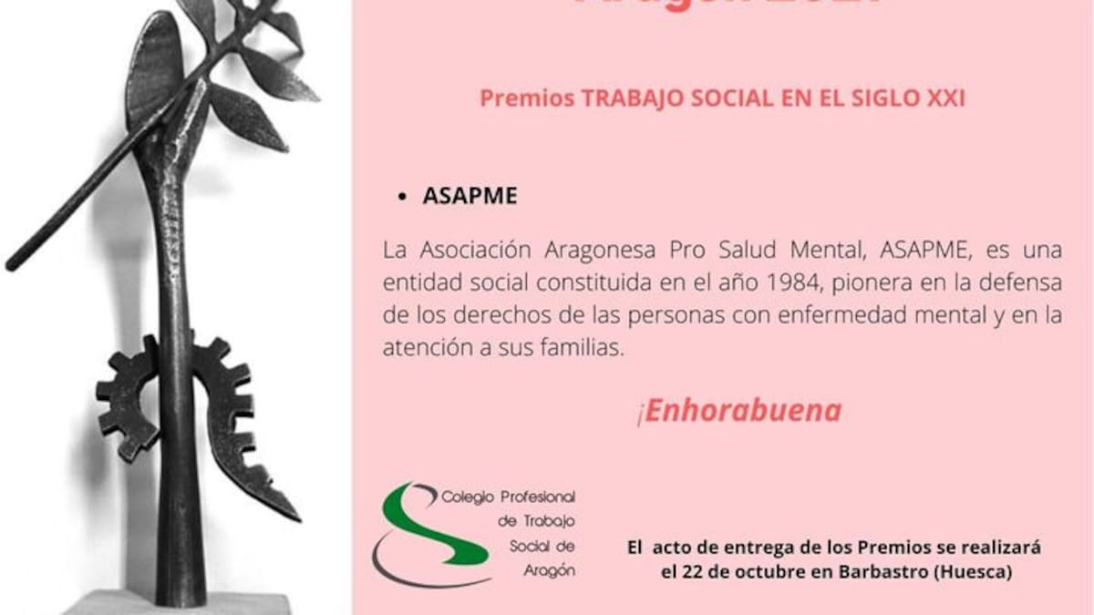 Barbastro acoge la entrega de los galardones por el trabajo social en Aragón