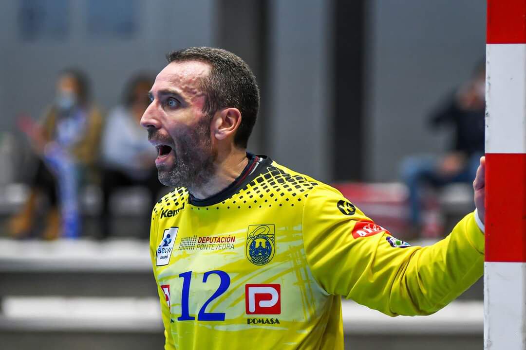 Jorge Villamarín en un partido con el Cisne