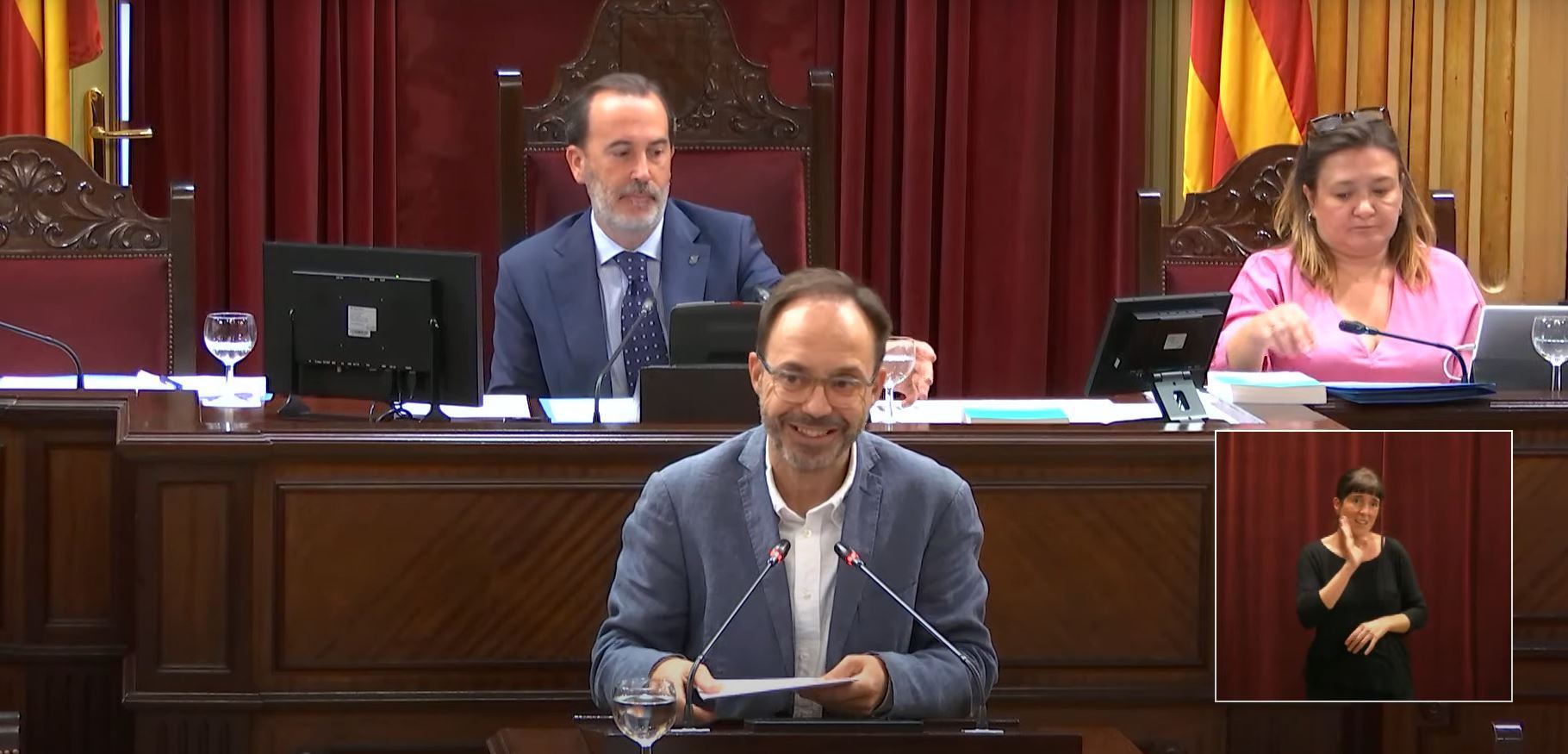 Josep Castells al Parlament