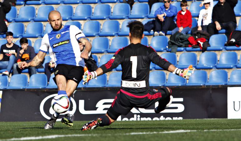 Chechu en el último partido