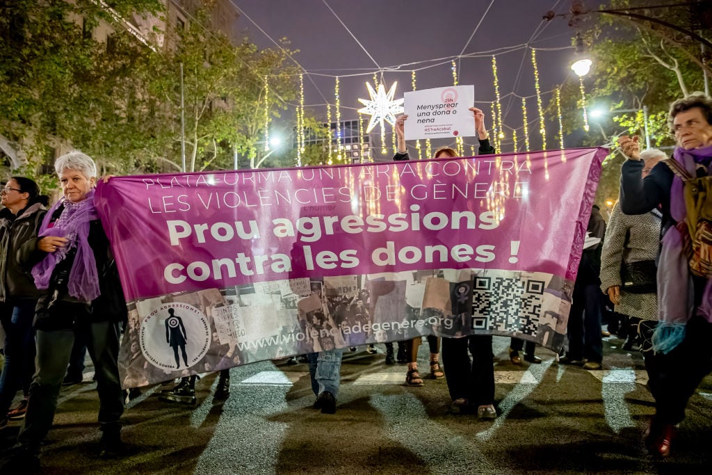 Manifestación en el día contra la violencia hacia las mujeres (archivo)