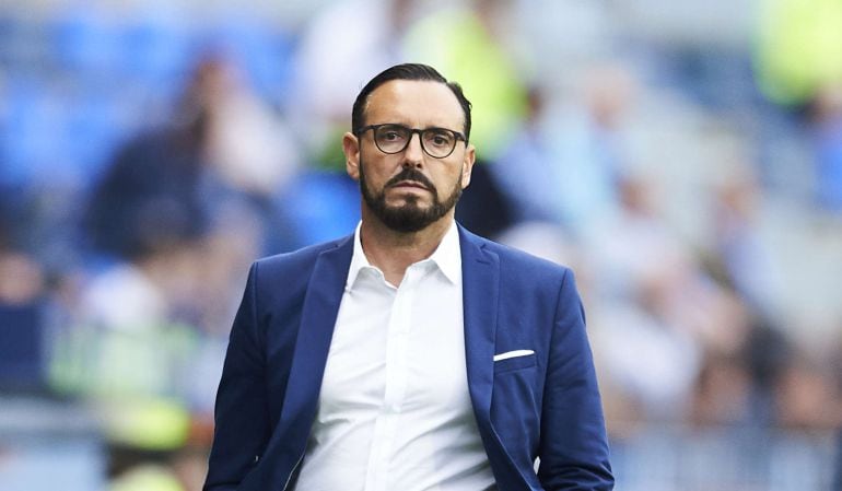 José Bordalás, durante el último partido de LaLiga en La Rosaleda.