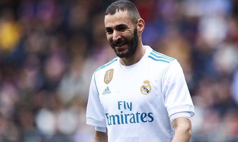 El delantero francés del Real Madrid Karim Benzema.