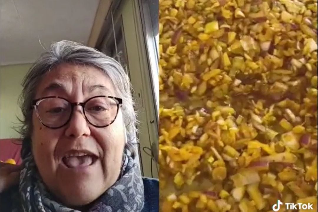 Una madre se hace viral comentando en Tiktok como se cocinan paellas imposibles