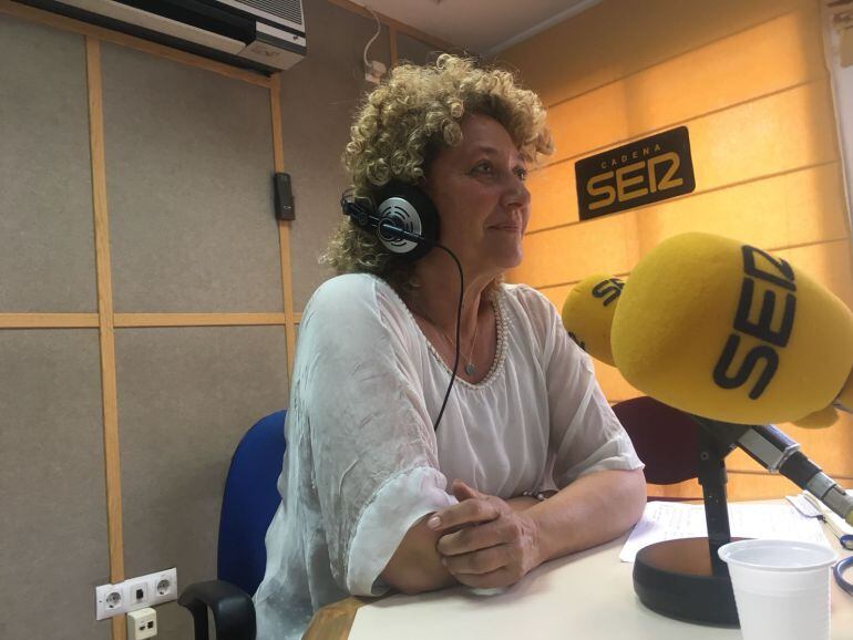 Pilar Marín candidata del PP a la alcaldía de Huelva en los estudios de la Cadena SER