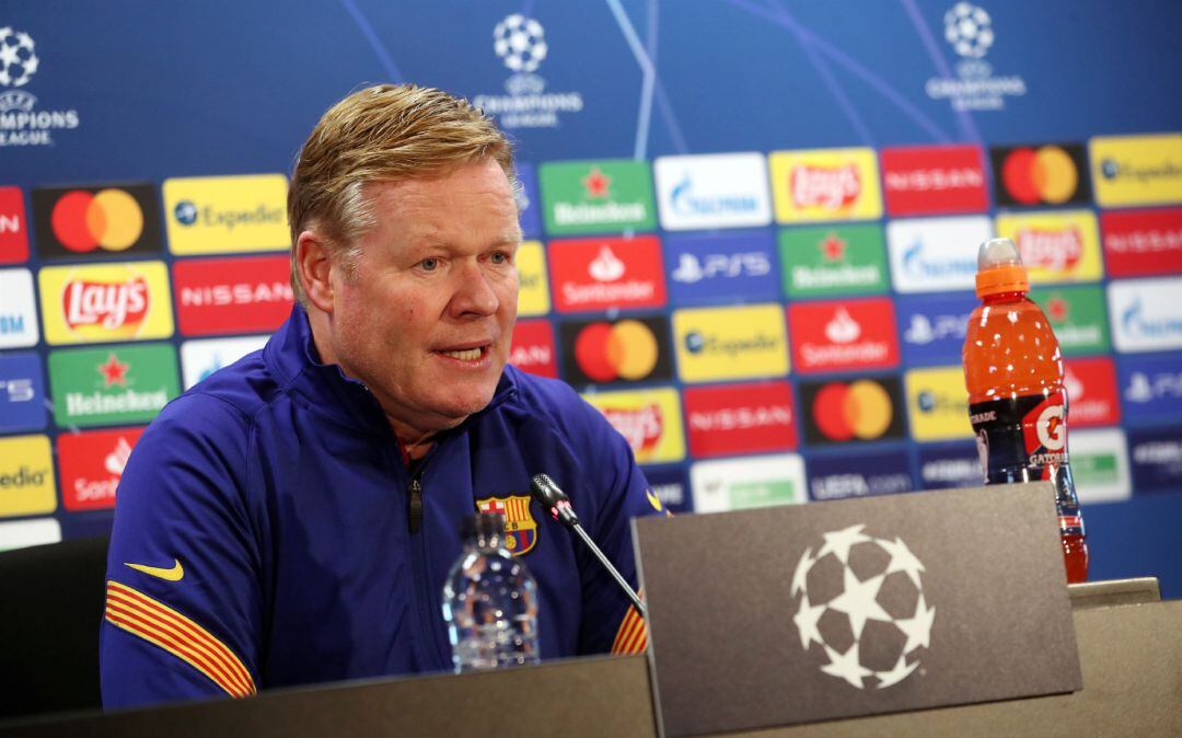 Ronald Koeman, en rueda de prensa