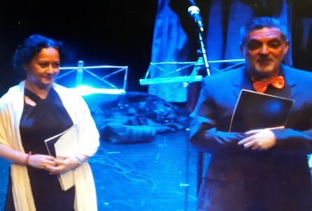 Maite Lorenzo y Juanma Cano en una escena del montaje