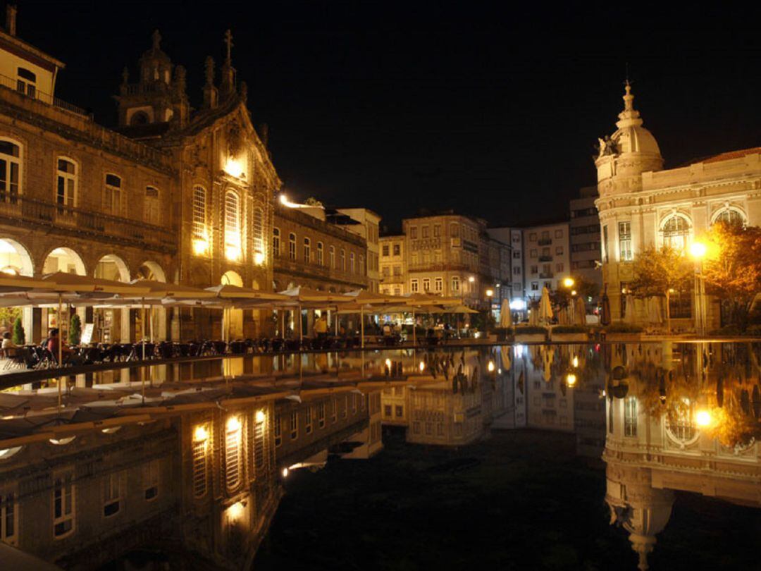 Imagen de la Praza da República en Braga