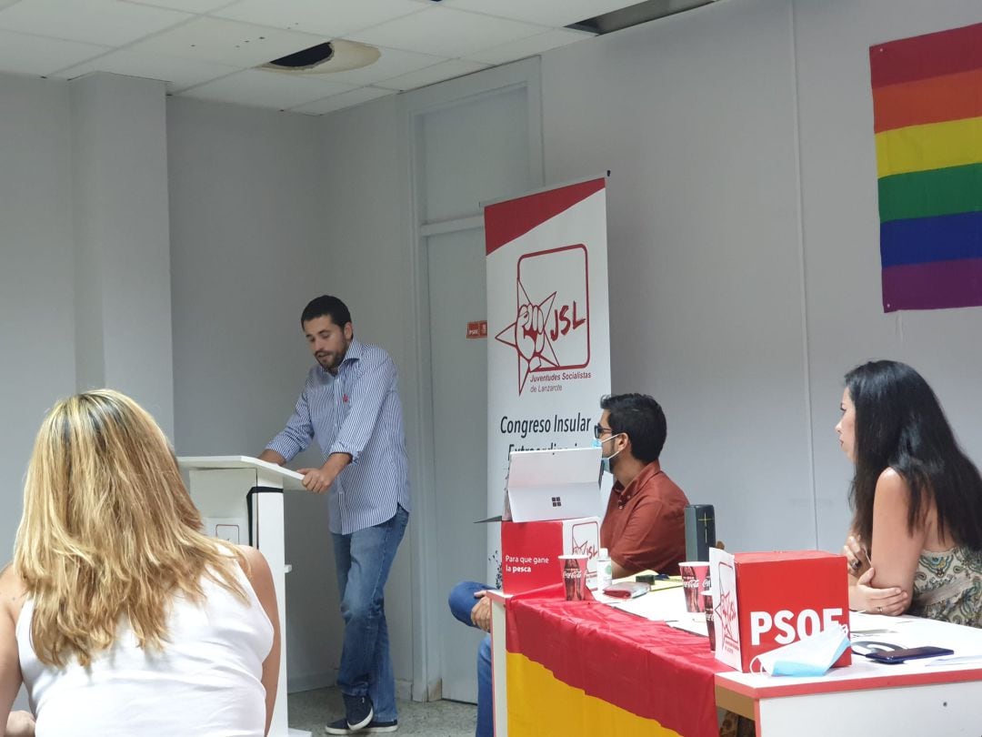 José Luis González en su discurso de presentación.