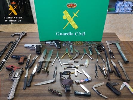 La Guardia Civil de Palencia destruye armas intervenidas