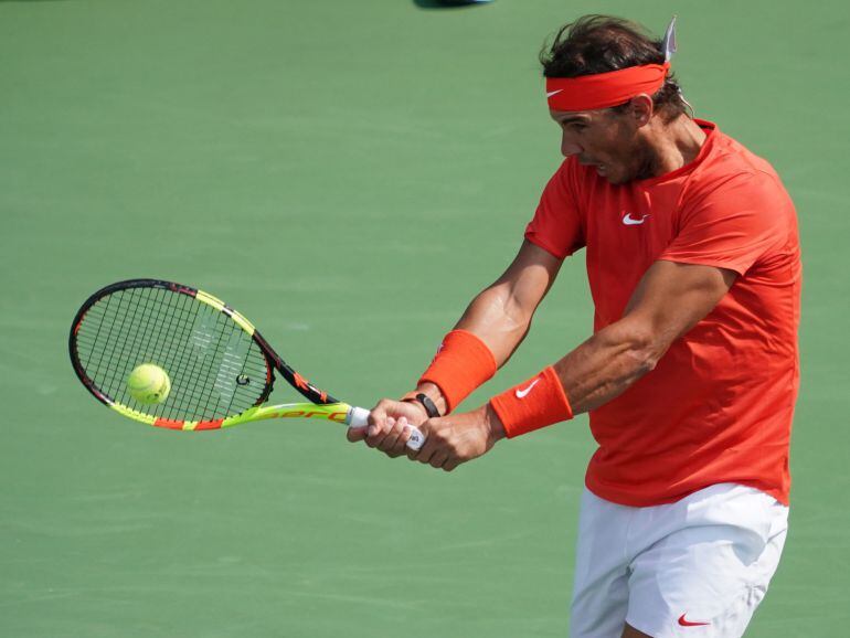 Nadal, durante la final de Montreal, donde se hizo con el título