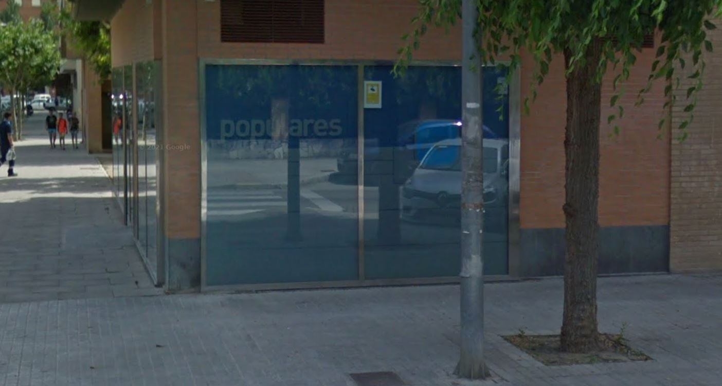 Sede del PP en Huesca