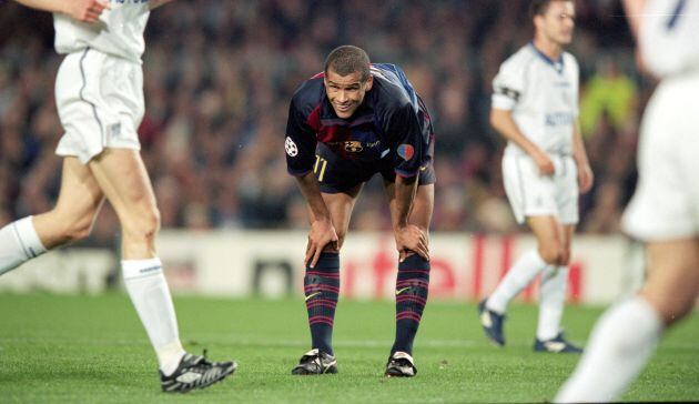 Rivaldo durante un partido de Champions contra el Chelsea en abril del 2000