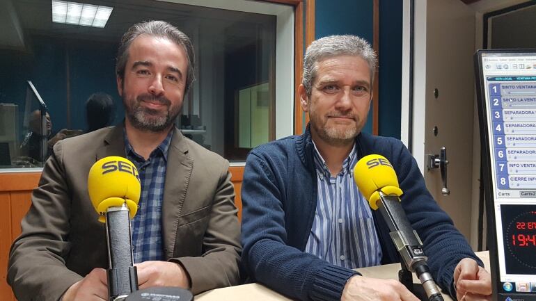 Juan Luis Vidal y Javier Ceruti durante la tertulia de la Ventana