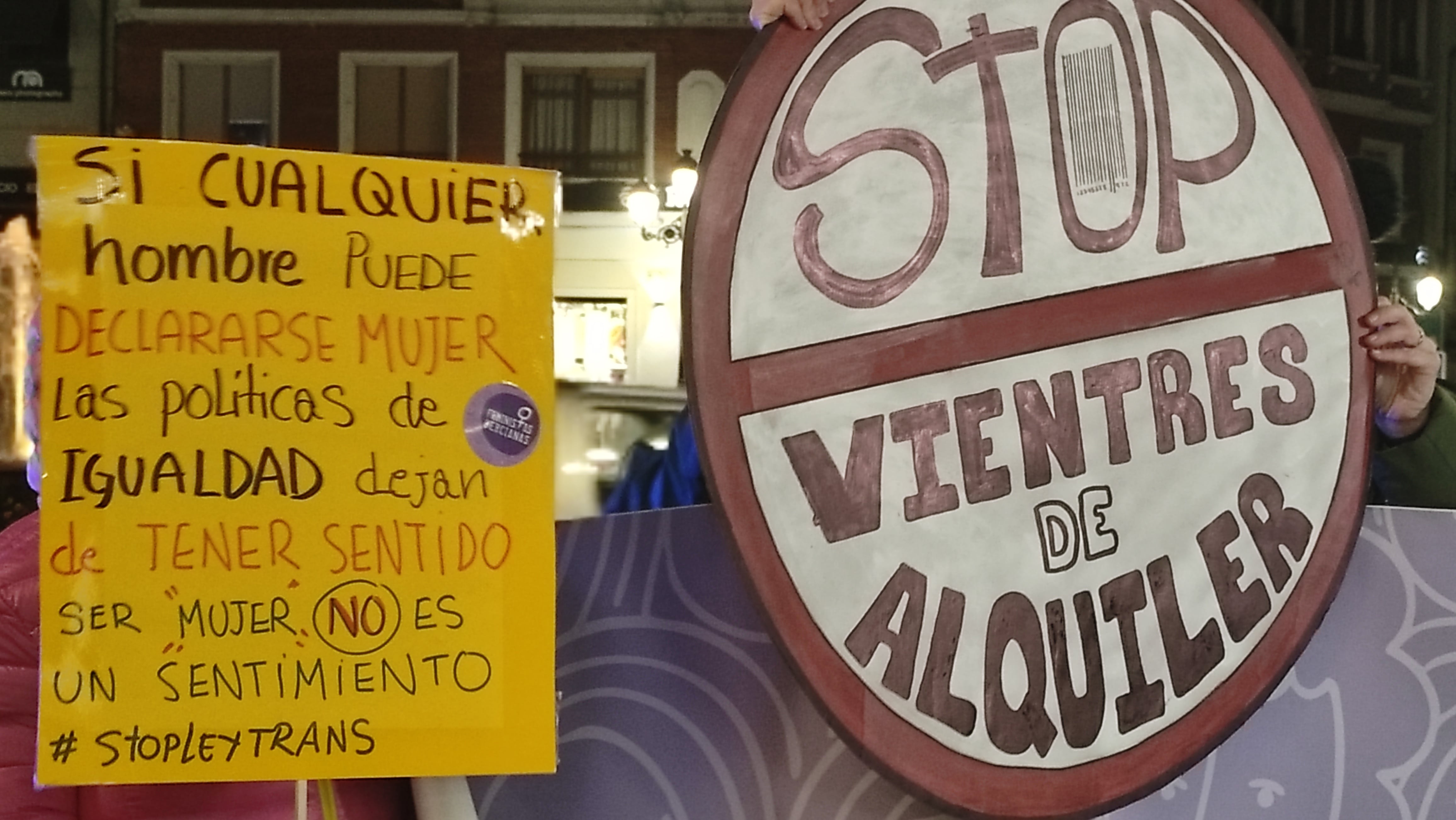 Carteles de la manifestación