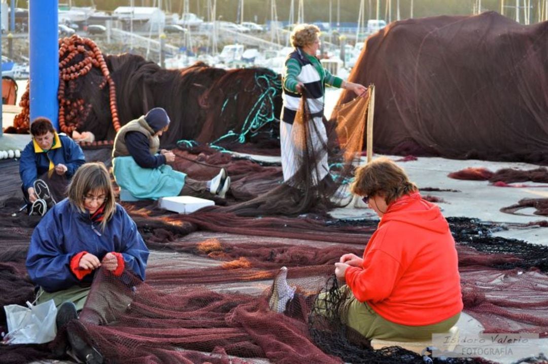 La mayoría de las rederas trabaja de manera autónoma para diferentes barcos