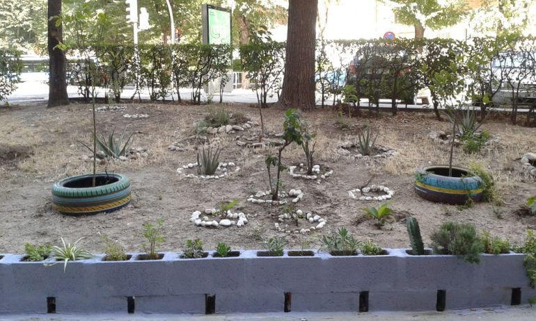 Uno de los jardines creados por Alfaz en el distrito. 