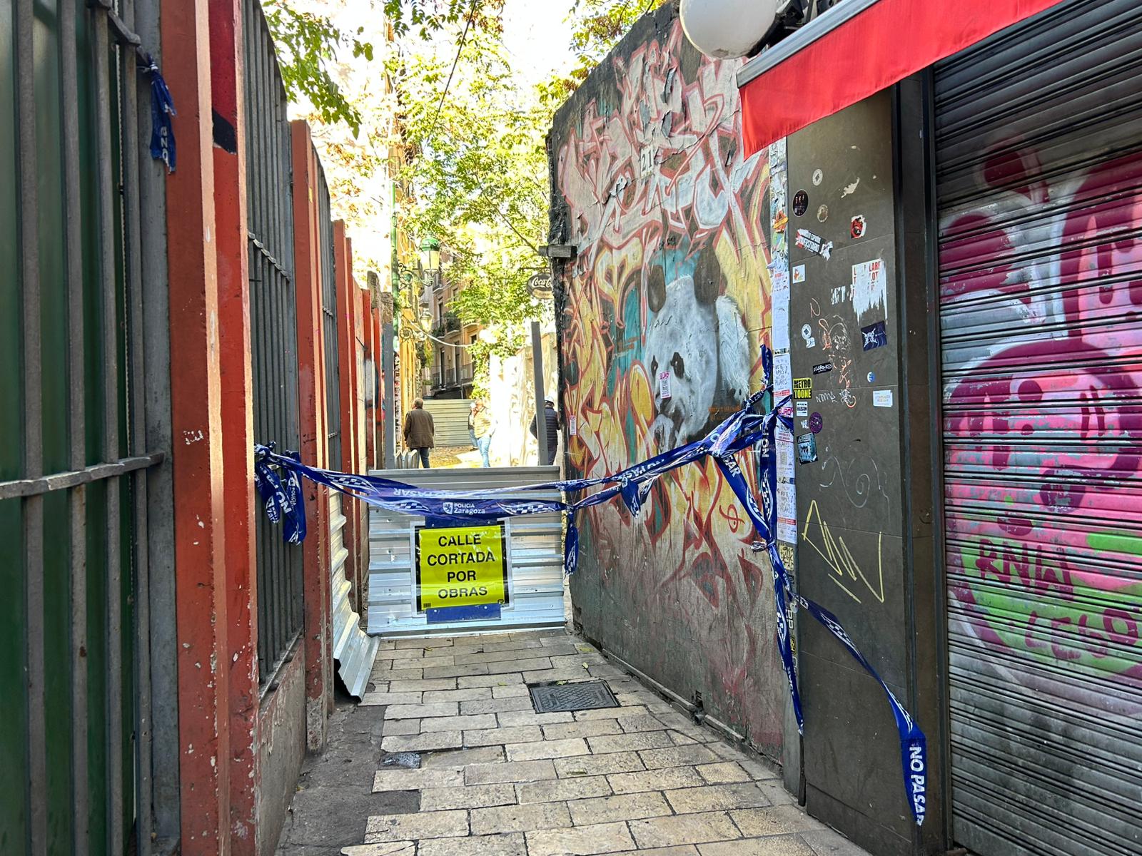 Cierre de parte de la calle de los Estébanes